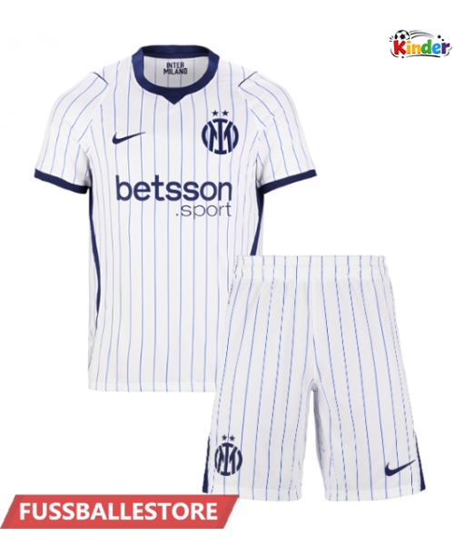 Günstige Inter Milan Benjamin Pavard #28 Auswärts Trikotsatzt Kinder 2026-27 Kurzarm (+ Kurze Hosen)